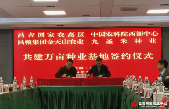 昌吉国家农高区启动万亩种业基地建设 “科研+企业+基地+市场”...